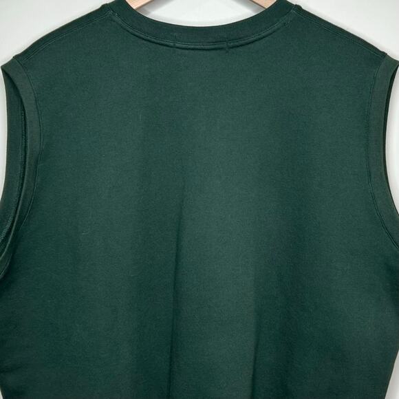 Polo Ralph Lauren Green Sweatshirt Vest Size L Embroidered Logo V Neck Pullover - Picture 7 of 8